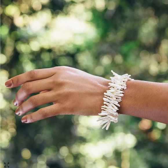 Cult Gaia Aliza 8" Freshwater Pearl Bracelet New With Tags In Box - Picture 3 of 14